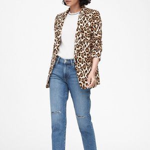 Banana Republic Leopard Soft Blazer